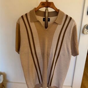 Bonobos Beige Knit Polo